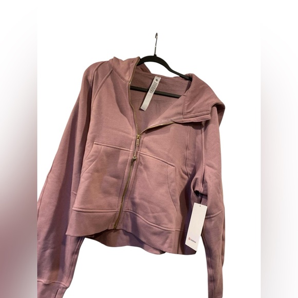 NWT Lululemon scuba oversized full zip hoodie ROSE BLUSH/GOLD Size XL/XXL - Picture 2 of 5